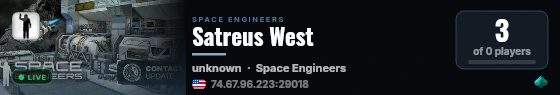 Satreus West live status badge