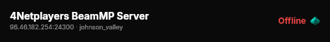 4Netplayers BeamMP Server live status badge