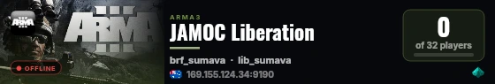 JAMOC Liberation live status badge