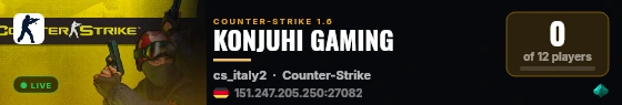 KONJUHI GAMING live status badge