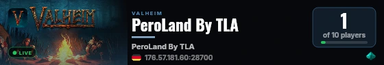 PeroLand By TLA live status badge