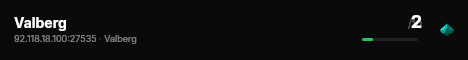 Valberg live status badge