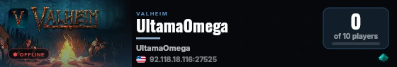 UltamaOmega live status badge