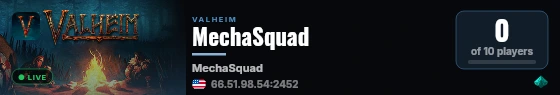 MechaSquad live status badge
