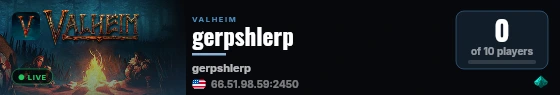 gerpshlerp live status badge