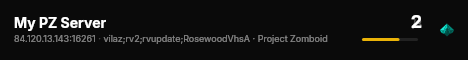 My PZ Server live status badge
