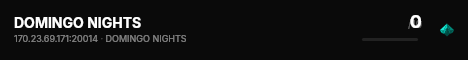 DOMINGO NIGHTS live status badge