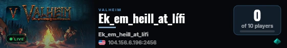 Ek_em_heill_at_lífi live status badge