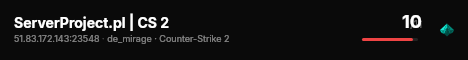 ServerProject.pl | CS 2 live status badge