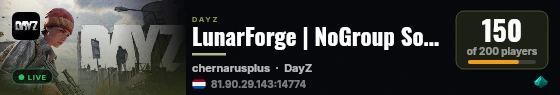 LunarForge | NoGroup Solo+ | Trader Minimal | Raid Allowed | Loot++ | PvP at Will live status badge