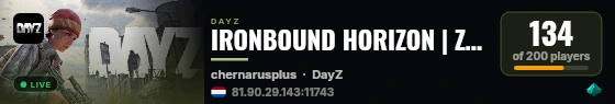 IRONBOUND HORIZON | Zombies++ | AirDrops | Weekend Wipes | EXTREME EVENTS | Weapon Mods live status badge
