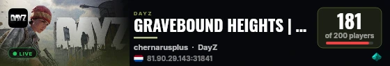 GRAVEBOUND HEIGHTS | VANILLA NO MOD | CAR+ | Chernorus | CHAT | AIRDROP live status badge