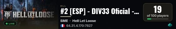 #2 [ESP] - DIV33 Oficial - Español / Spanish - www.div33.es live status badge