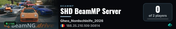 SHD BeamMP Server live status badge