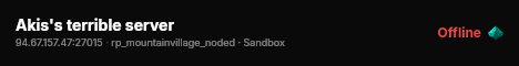 Akis's terrible server live status badge