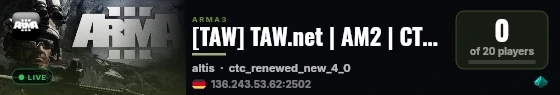 [TAW] TAW.net | AM2 | CTC #1 [EU] live status badge
