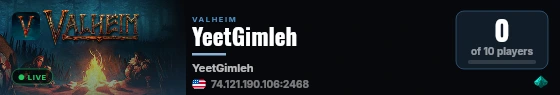 YeetGimleh live status badge
