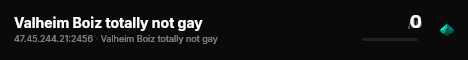 Valheim Boiz totally not gay live status badge