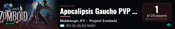 Apocalipsis Gaucho PVP B42 - Season 33: WIPE 29 de Julio 2026 - live status badge