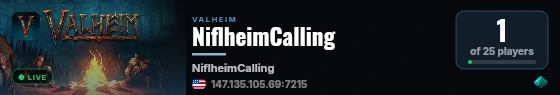 NiflheimCalling live status badge