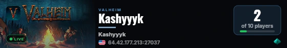 Kashyyyk live status badge