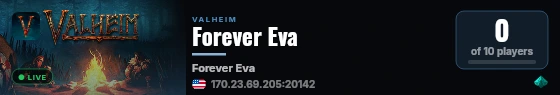 Forever Eva live status badge