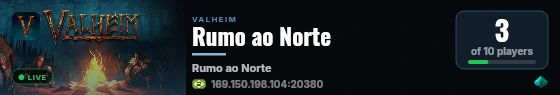 Rumo ao Norte live status badge
