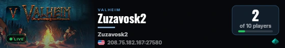 Zuzavosk2 live status badge