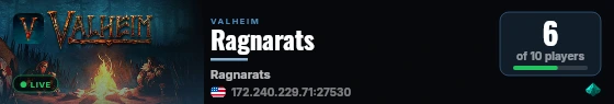 Ragnarats live status badge