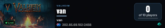 van live status badge