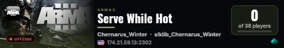 Serve While Hot live status badge