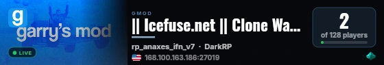 || Icefuse.net || Clone Wars || EVENT SERVER || live status badge