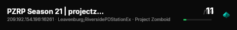PZRP Season 21 | projectzomboidroleplay.com live status badge