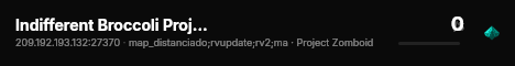 Indifferent Broccoli Project Zomboid Server live status badge