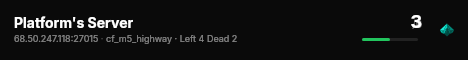 Platform's Server live status badge