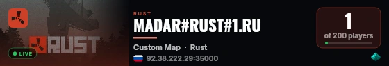 MADAR#RUST#1.RU live status badge