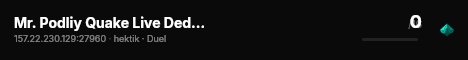 Mr. Podliy Quake Live Dedicated Server live status badge