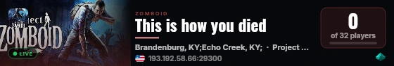 This is how you died live status badge