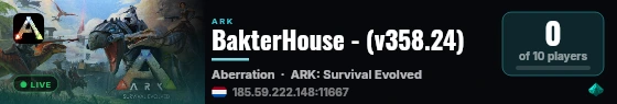 BakterHouse - (v358.24) live status badge