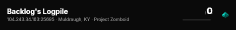 Backlog's Logpile live status badge