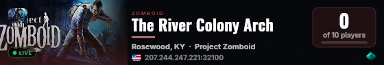 The River Colony Arch live status badge