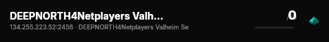 DEEPNORTH4Netplayers Valheim Server live status badge