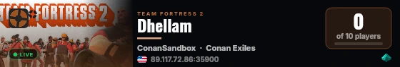 Dhellam live status badge