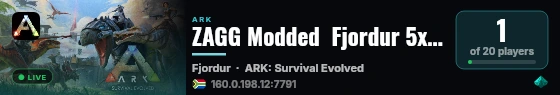 ZAGG Modded  Fjordur 5x - discord.gg/pA9X4vuJCE - (v361.5) live status badge