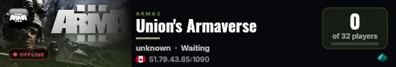 Union's Armaverse live status badge