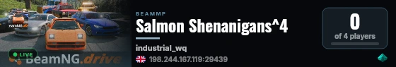 Salmon Shenanigans^4 live status badge