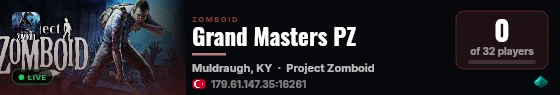 Grand Masters PZ live status badge