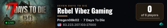 Rebel Vibez Gaming live status badge