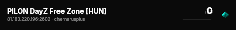 PILON DayZ Free Zone [HUN] live status badge