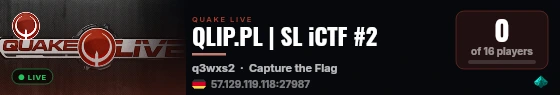 QLIP.PL | SL iCTF #2 live status badge